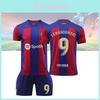 Messi 10 Lewandowski 9 Gavi 30 Barcelona Trikot Unisex Geeignet Für Sommer Frühling Und Herbst