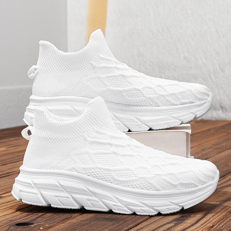 Zapatillas Deportivas Mujer Negro Blanco Caqui Hombres Casuales Ligeras Slip-on Calcetines Zapatos Pareja Zapatillas para Correr