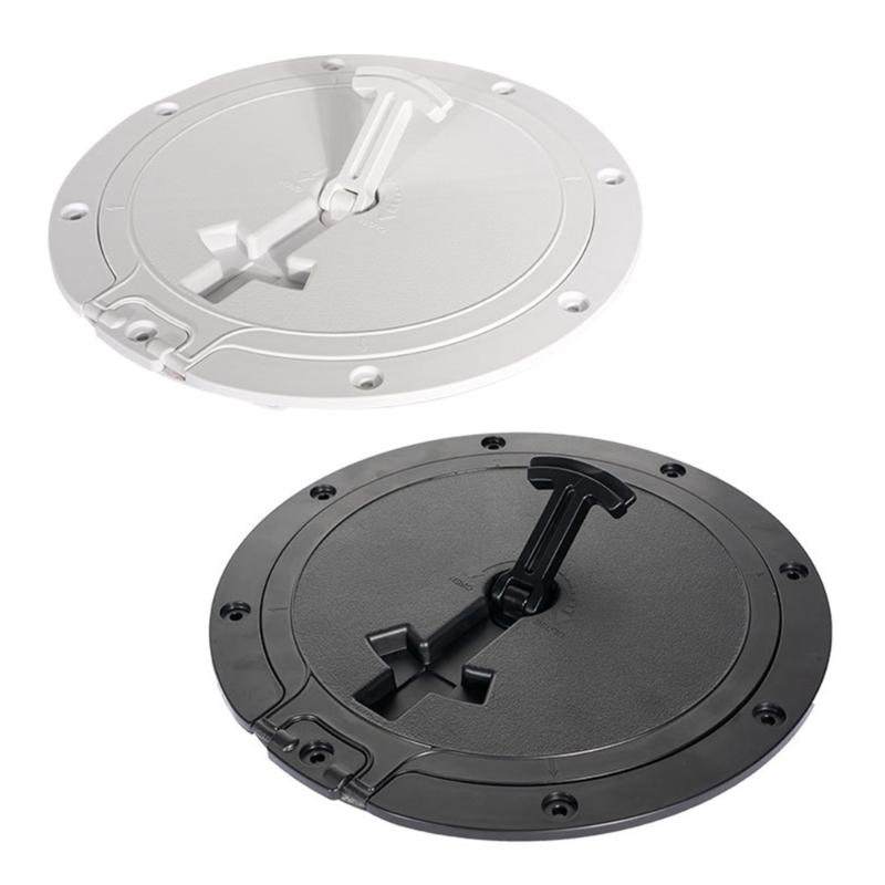 8.4-inch Marine Non-Slip Round Inspection Deck Plate for Hatch Water Tight for Outdoor Installations Quality ABS Made