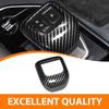 NEW Carbon Fiber Car Gear Shift Knob Cover Trim 1Pcs For Qashqai  ABS