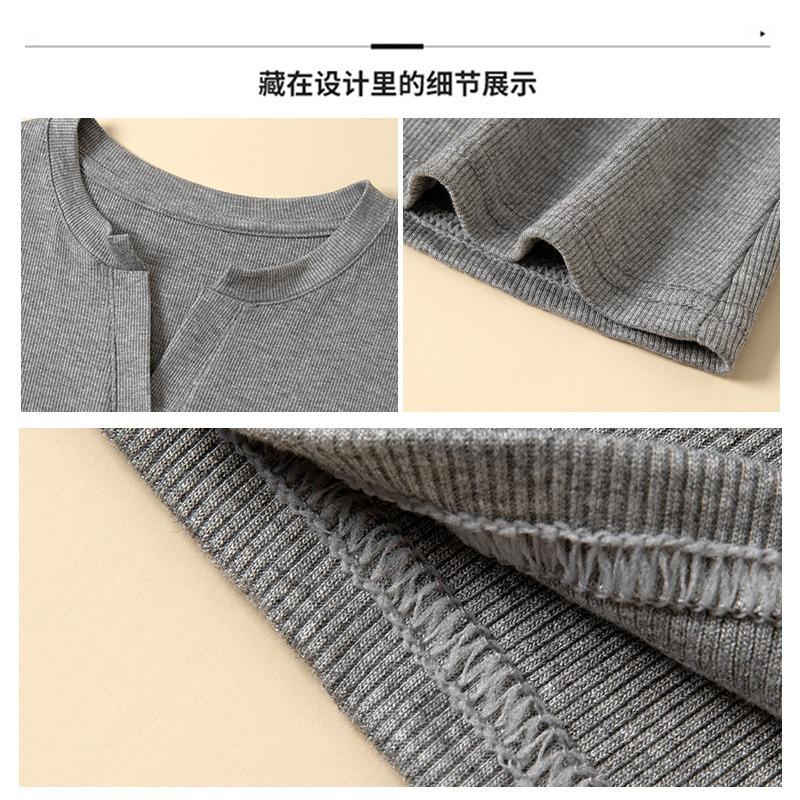 Bottom shirt women's early autumn winter threaded slim-fitting and thin shirt with Spice Girl long-sleeved top