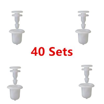 40 Sets Wheel Arch Fender Flare Liner Clips Fastener For Nissan Navara D22 Patro