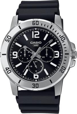Standard Quartz Men's Watch MTP-VD300-1B, Multi-Axis, 24-Hour Display, Military Black, Overseas Model [Parallel Import]