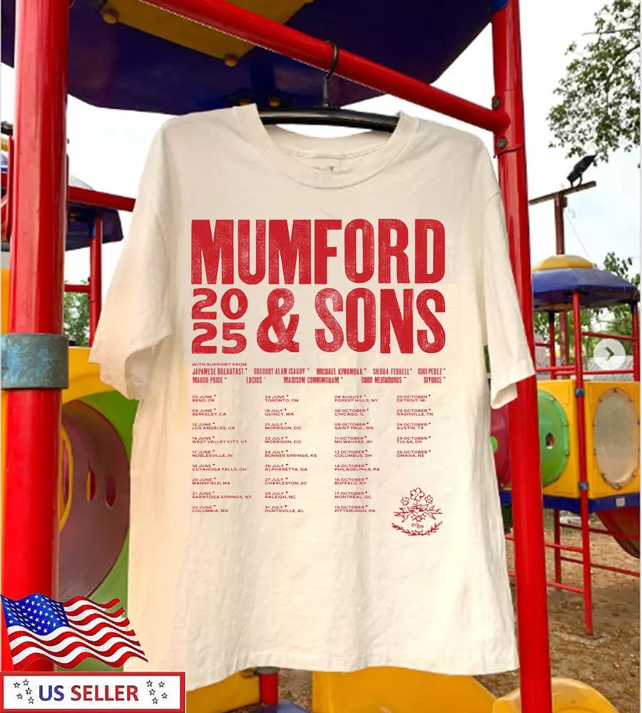 

Mumford & Sons Band Tour 2025 Gift For Fan Full Size S to 5XL T-shirt GC3584 Unisex T-Shirt XXXL