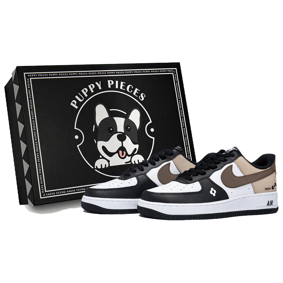 

Nike Air Force 1 Puppy Fragment, Special Shoe Box Low top Skateboard Shoes Men s White DV0788-001(Team85-AS-BOX) 40.5