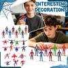 Set of 9 Action Figures Collectible Toy Models for Boys and Girls Flexible Poseable Handheld Figurines for Display and Play