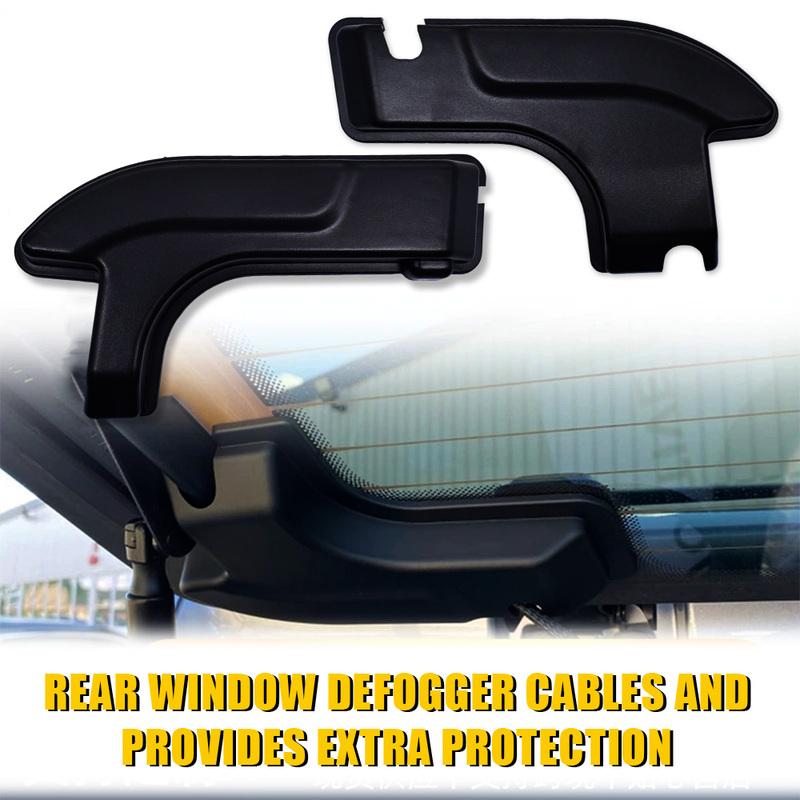 Rear Windshield Harness Protective Cover for Jeep Wrangler JL 2018- Defogger Cable Cover Glass Heating Line Cover