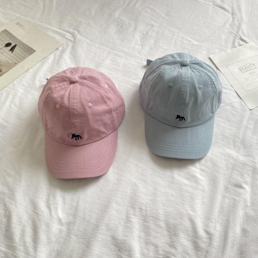 Embroidered Embroidery Baseball Cap Peaked Cap Sun Hat Versatile Canvas Baseball Hat  Sports