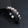 Punk Rock PU Leather Wristband Jewelry Metal Stud Rivet Bangle Leather Bracelets for Men Women