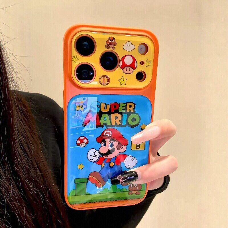 Mario Electric Phone Case for iPhone 15/16 Pro/Max - New Design for Girls