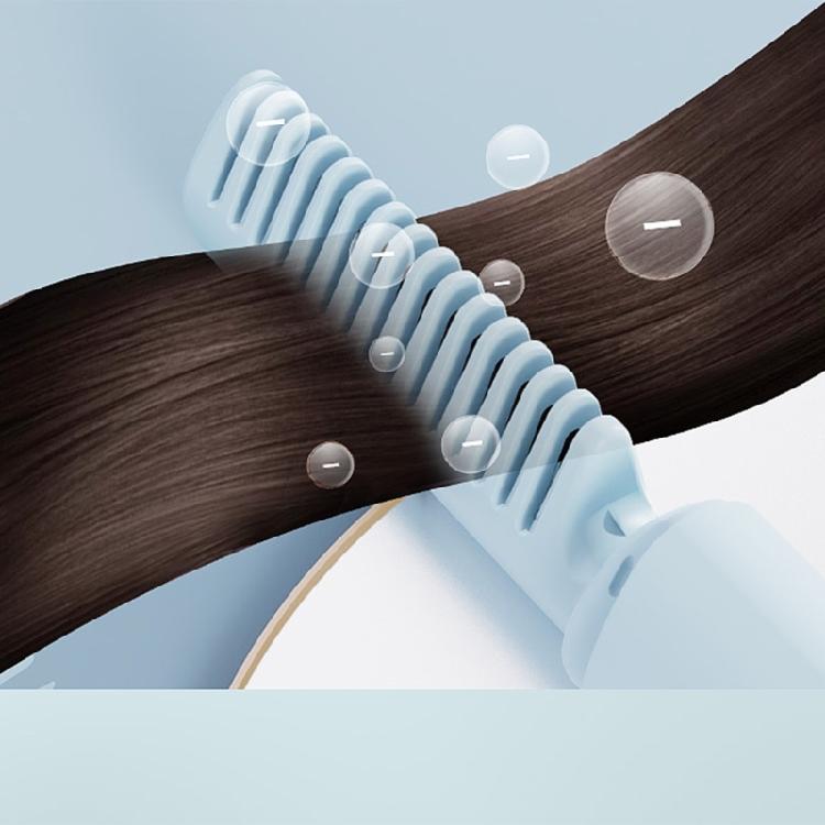 Lightweight Rechargeable Hair Straightener Brush Anti Scald Comb with Quick Heat Up Adjustable Temperature for Travel