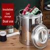 Shouli Stainless Steel Insulated Thermal Bucket with Single Faucet 70L
