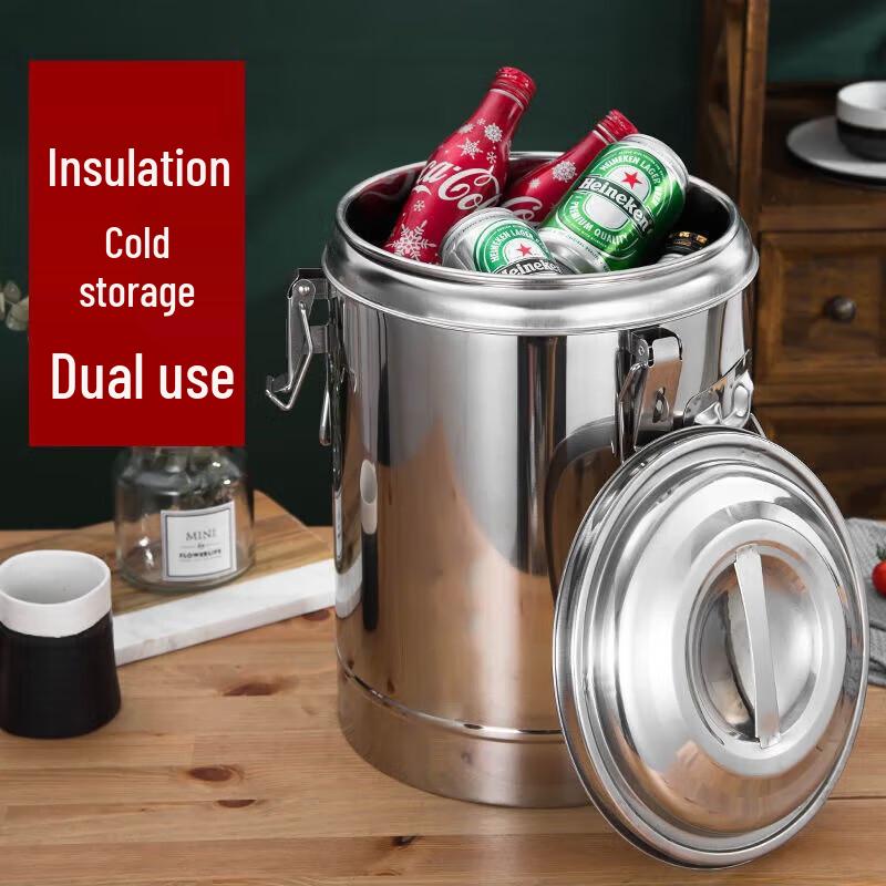 Shouli Stainless Steel Insulated Thermal Bucket with Single Faucet 70L