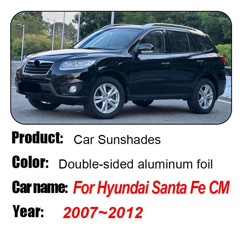 Auto Sun Visor For Hyundai Santa Fe CM 2007 2008 2009~2012 Anti-UV Window Sunshade Car Coverage Sunshade Cover Protection Board
