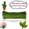 100 Pieces Pipe Cleaners Chenille Stem, Green Color Pipe Cleaners Set for Pipe Cleaners DIY Arts , Chenille Stems Pipe Cleaners