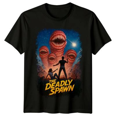 The Deadly Spawn (1983) Movie Poster Inspired T-Shirt Retro 80s Tee
