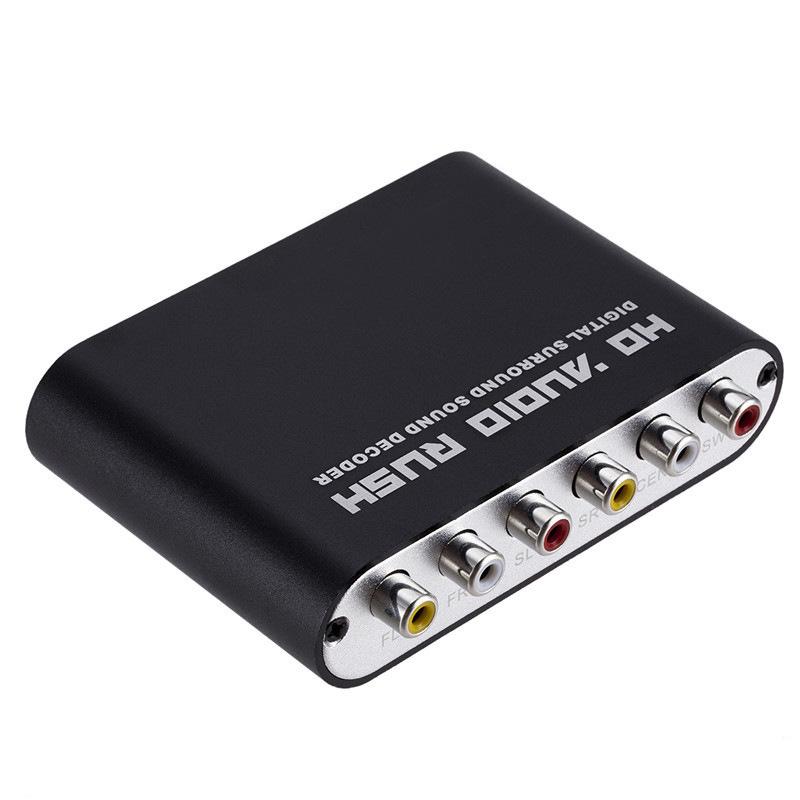 5.1 Channel DTS Dolby AC-3 Audio Decoder: Digital Optical/Coaxial To Analog RCA Converter