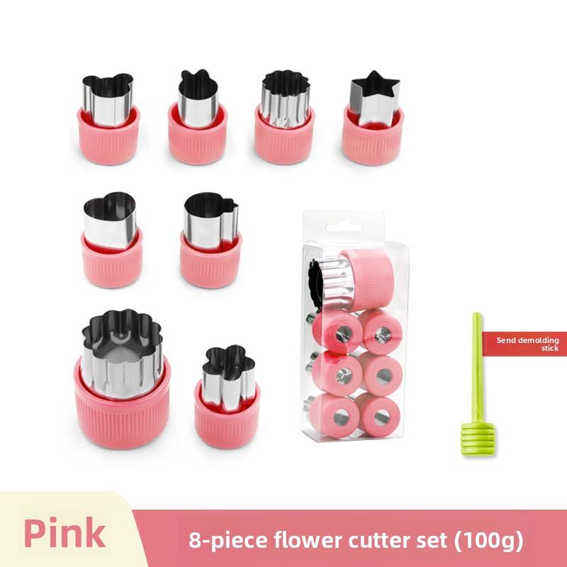 Household Kitchen Mold Set Baby Complementary Food Butterfly Noodle Mold Fruit and Vegetable Cutting Mold Stainless Steel Biscuit Embossing Mold