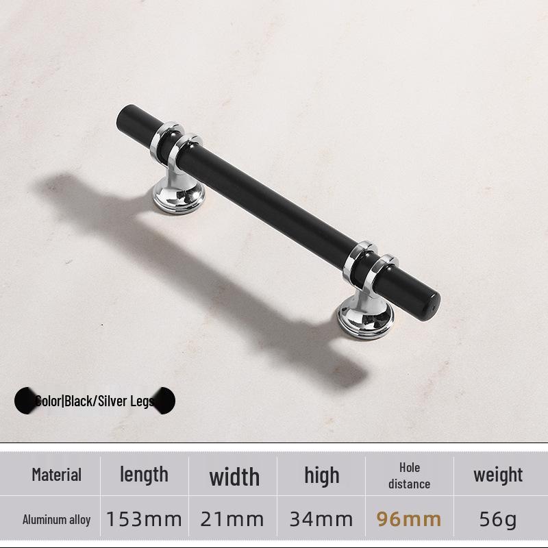 Modern Minimalist European Two-Tone Wardrobe & Drawer Handle