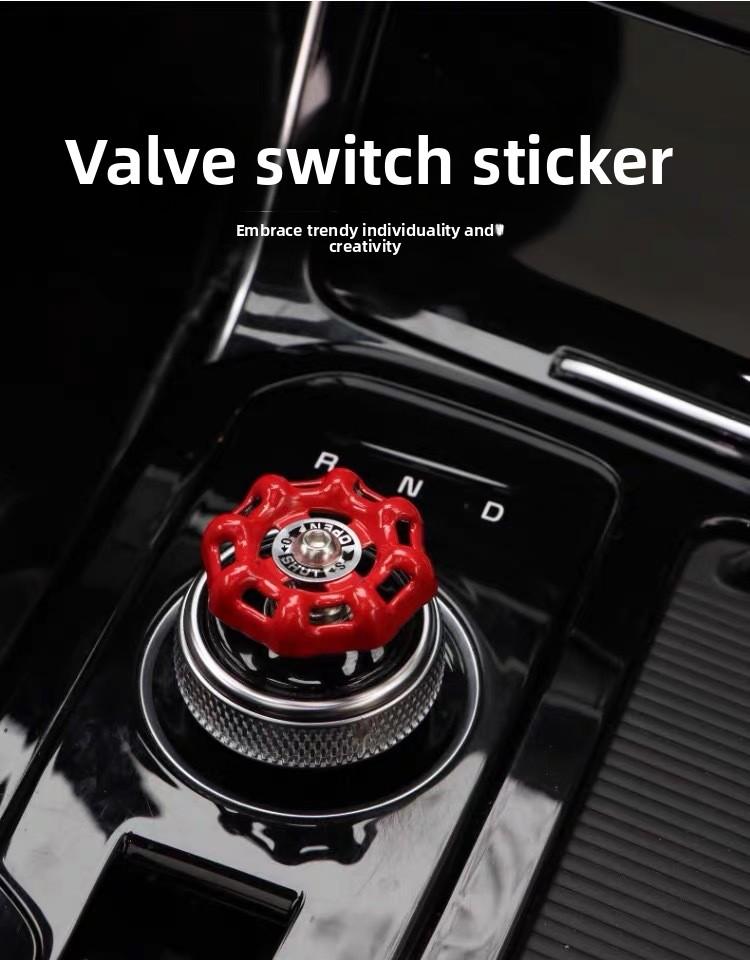 Car Creative Switch Valve Modification, One-button Start, Car Central Control Knob, Metal Decoration Decoration, Gear Handle Modification