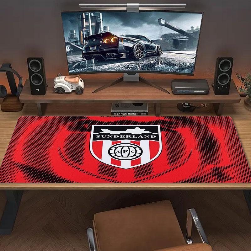Sunderland A.F Large Size Mouse Pad Large Gaming Table Cushion Non-slip Laptop Tablet Big Mousepad XXL Mat Mini PC Playmat With Lock Edge