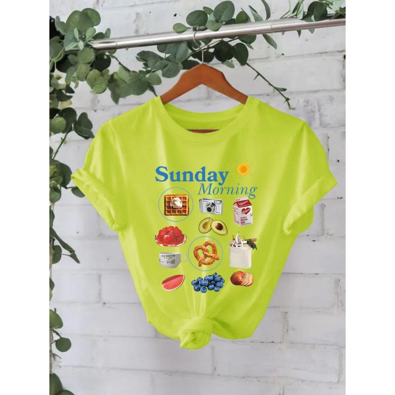 New Women's Round-neck Loose Short-sleeved Casual Pure Cotton T-shirt