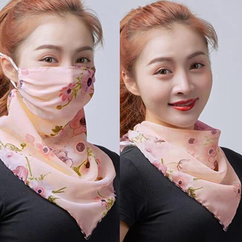 

Scarf For Women Sun UV Protection Hiking Neck Scarf Outdoor Triangular Scarf Sunscreen Veil Ice Silk Mask Face Cover