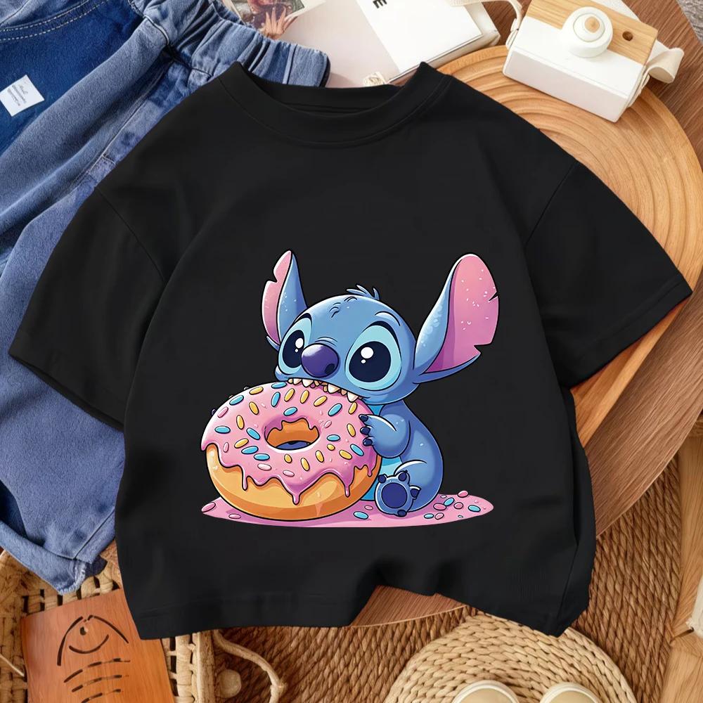 Daily Casual Kids T Shirt Stitch Fashion Cartoon Print For Boys Girls Summer Street Style Outfit