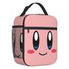 Borsa Pranzo Termica Personalizzata con Disegni di Kirby, Manga per Lavoro, Scuola, Calda, Carina, a Prova di Perdite, Cooler Termico, Bento Box, Unisex