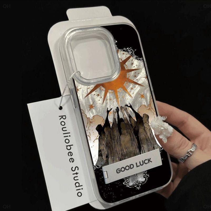 Light of Hope Phone Case for Apple iPhone 16 ProMax- Soft Silicone Simple Shockproof Creative Phone Cover on iPhone15/14/13/12/11/Pro/Plus/Promax