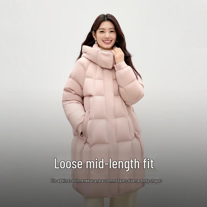 

Qiusi Yiren 2025 Winter Classic Hooded Long Down Jacket M