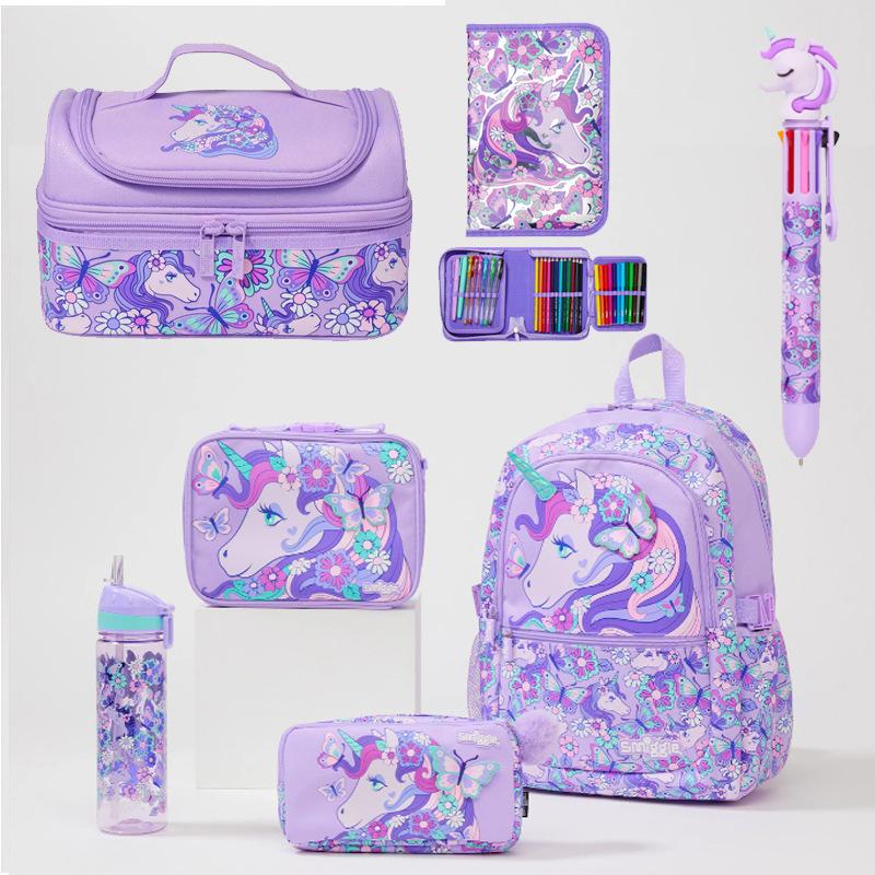 Smiggle Large Backpack for Kids, Super Capacity School Bag, Cartoon Outdoor Casual Backpack for Students