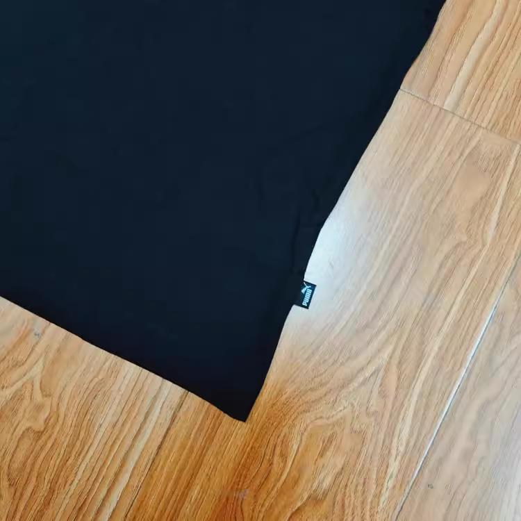 Puma Solid Color V-Neck Sports Short Sleeve T-Shirt Men Tops Black 848756-01