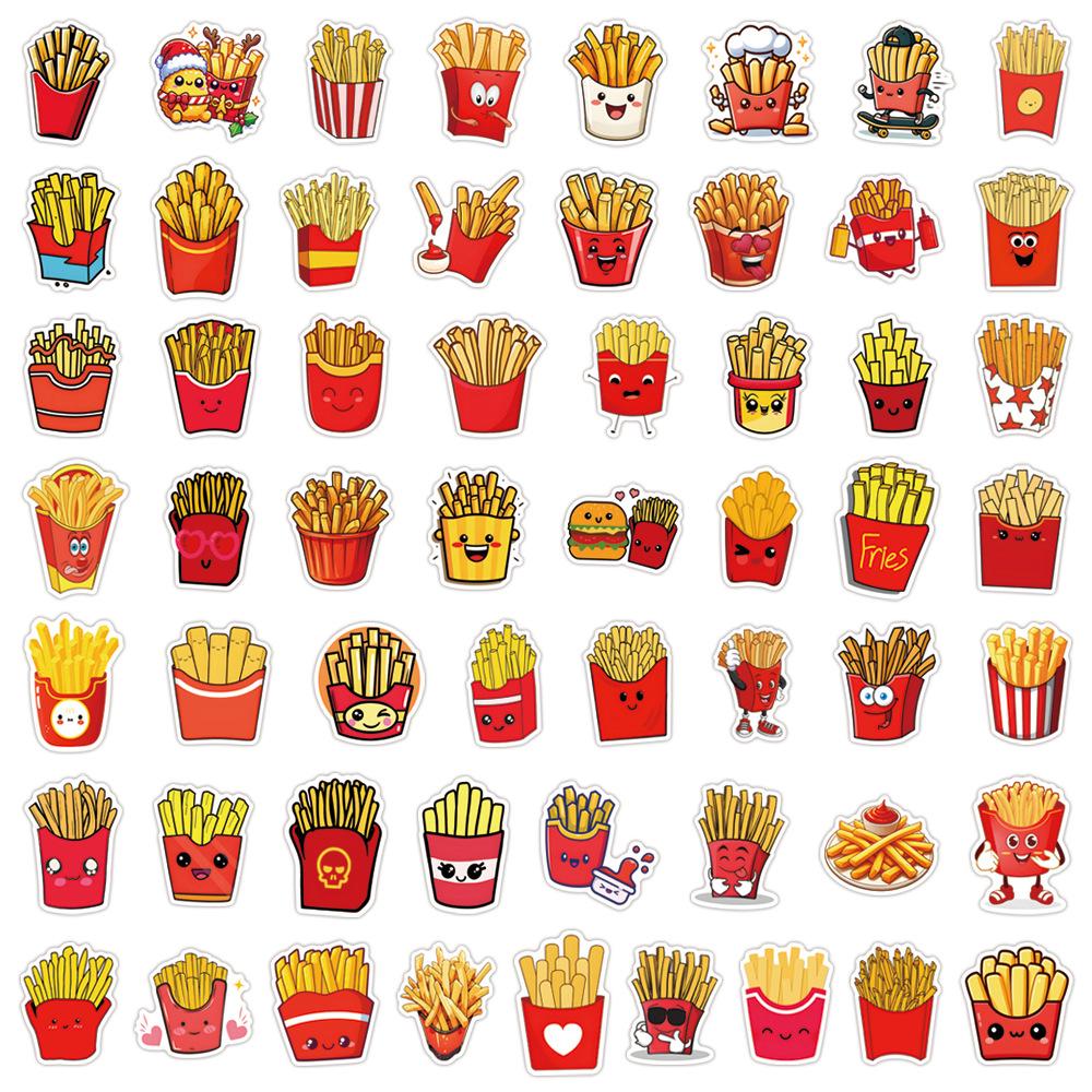55 French Fries French Fries Graffiti Stickers Decorative Scooter Laptop DIY Stickers