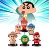 Crayon 6pcs Shin Chan Food Costume Pvc Toy Model Desktop Decor Gift Christmas