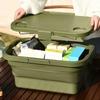 Foldable Outdoor Picnic Basket Portable Large Capacity Camping Storage Basket
