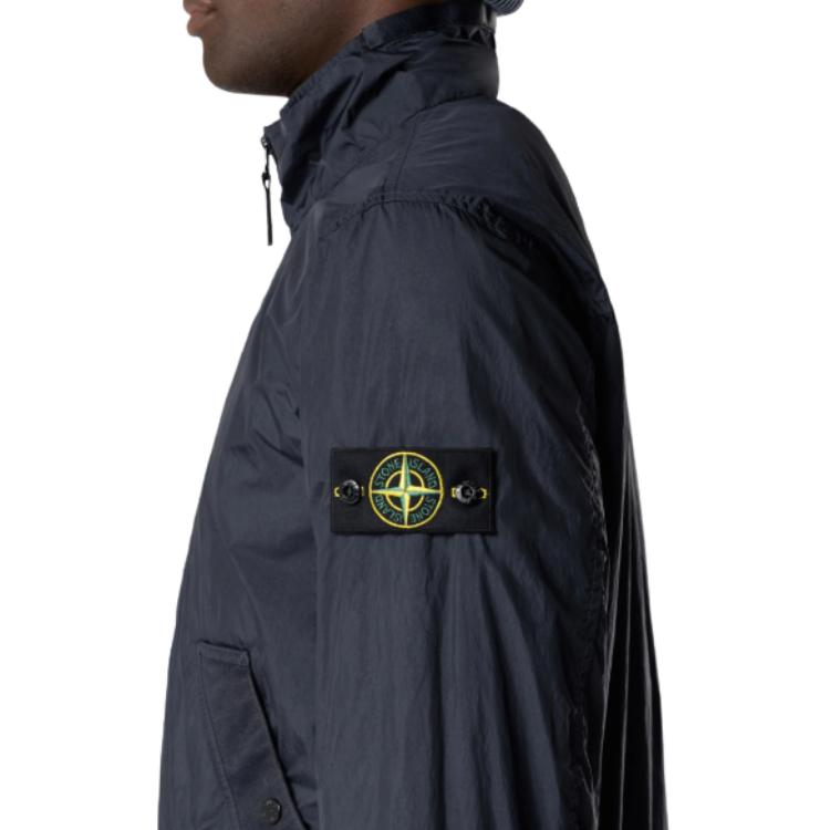 STONE ISLAND Giacca da Uomo a Manica Lunga con Zip e Collo Alto, Colore Solido, Giubbotti L1S154100111S0A23V0020