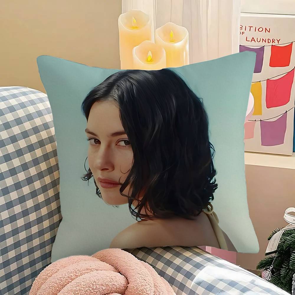 Music Star Singer G-Gracie A-Abrams Pillow Cover Nordic Vintage Style Cushion Covers Home Living Room Sofa Couch Seat Decor