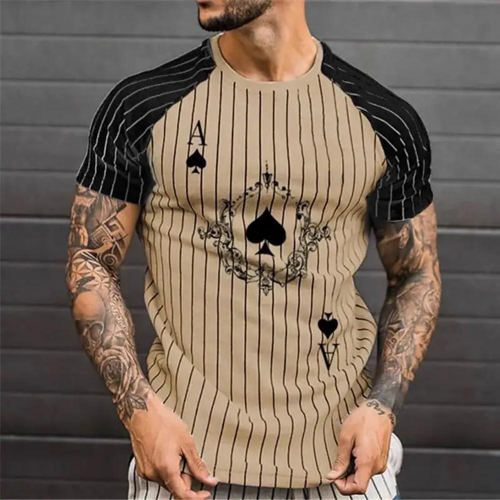 Men's Polo Shirt with Crown K Logo, Slim Fit Street Top