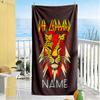 Def Leppard Leopard Rock Personalized Name Beach Towel Super Soft Microfiber Quickdry Fabric