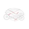 Front & Rear Leather Seat Cushions for Harley XL1200 X48 (2004-2015)