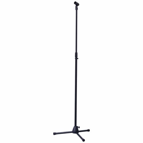 Kikutani MS-120B Straight Microphone Stand, Maximum Height 170cm, Includes Microphone Holder and Carrying Bag