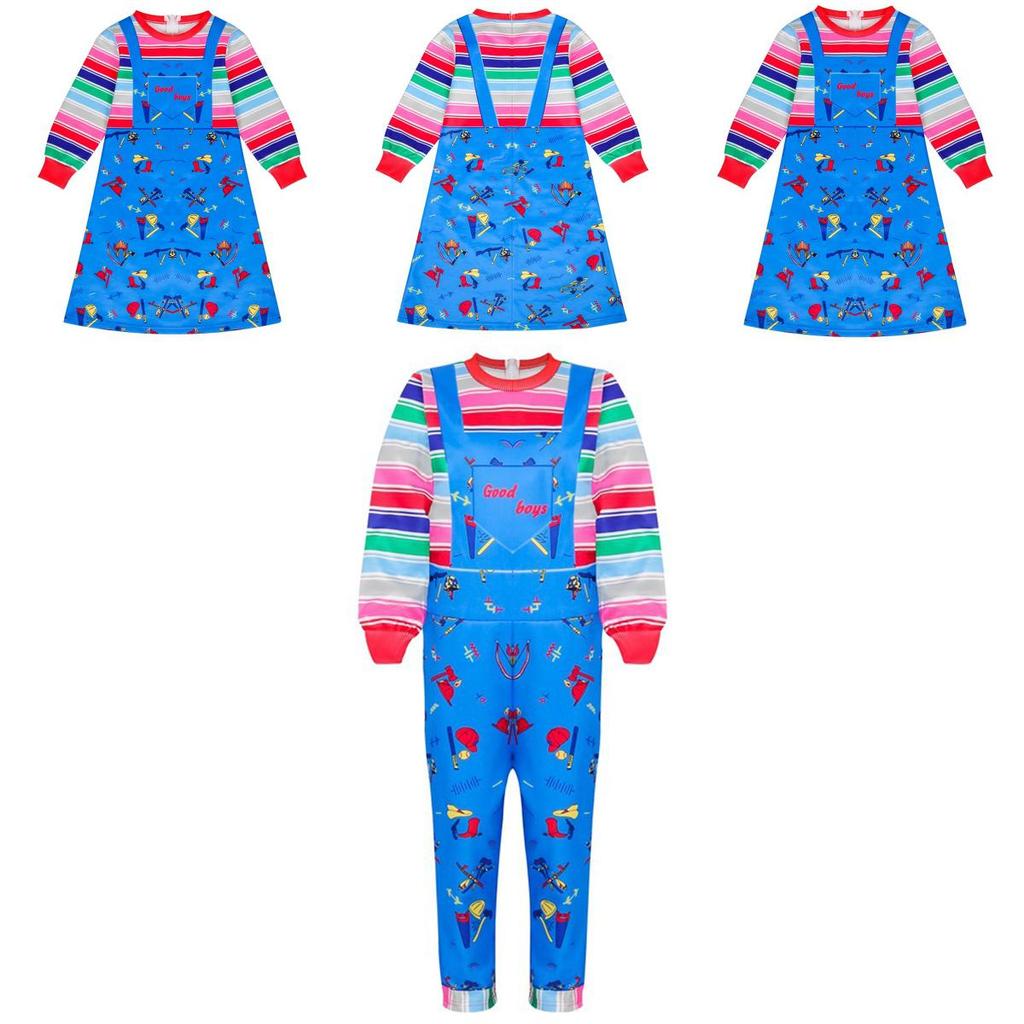Eye-catching Child's Play Licensed Chucky Costume For Boys And Girls Fun
