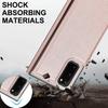 Dual Button Card Holder Wallet Phone Case for Samsung Galaxy S25 Ultra S24 Plus S23 FE S22 S21 S20 Note 20 Bracket Leather Cover