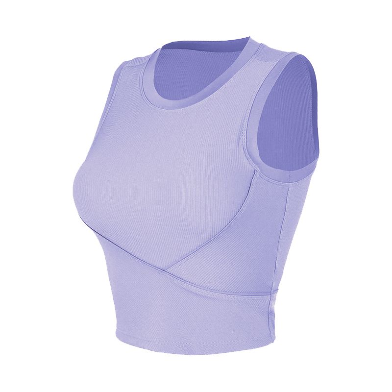 Original Yoga Vest Outer Wear Chest Pad Tight Quick-Drying Yoga Clothes Sleeveless T-shirt Women's Summer Sports Workout Clothes
