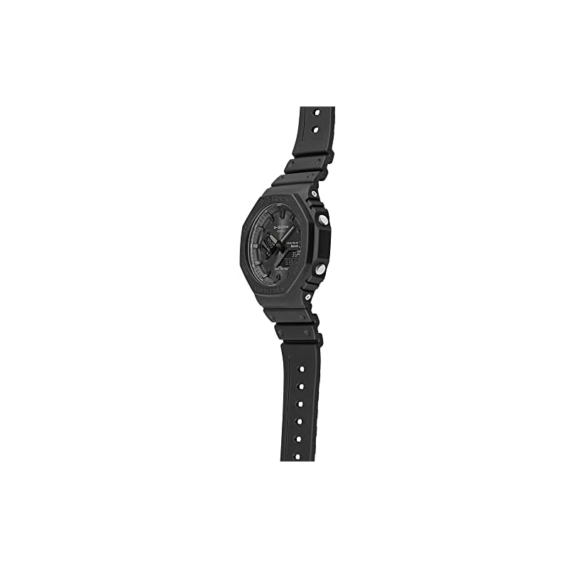 Casio unisex-adult G-Shock GA-B2100-1A1 Watch, Matte Black, Bluetooth, Tough Solar, Mobile Link, Analog-Digi, Carbon Core Guard Construction [Used]