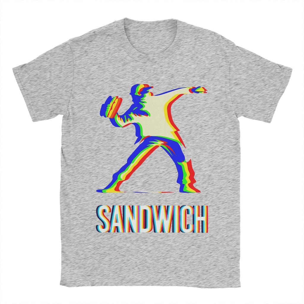 Dc Sandwich Guy T Shirts Men Pure Cotton Casual T-Shirt O Neck  Tee Shirt Short Sleeve Clothing Summer