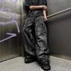 Pantaloni unisex larghi oversize retrò gotici, stile Y2K, jeans Phantom, patch ricamata con ragno, abbigliamento hip hop da strada