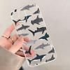 Shark Transparent Phone Case for iPhone 16E/15/14/13/12 Pro Max/11/7 Soft Cover