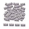 100 Pezzi Anelli per Perline Dreadlocks Accessori per Capelli, Moda Decorativi Apribili per Dreadlocks, Metallo